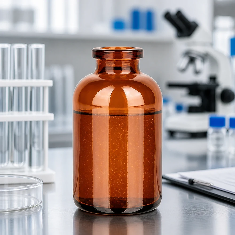 Butelka iniekcyjna z bursztynowego szkła 30 ml Medizinische Braunglas-Injektionsflasche 30ml zur Lagerung lichtempfindlicher Wirkstoffe