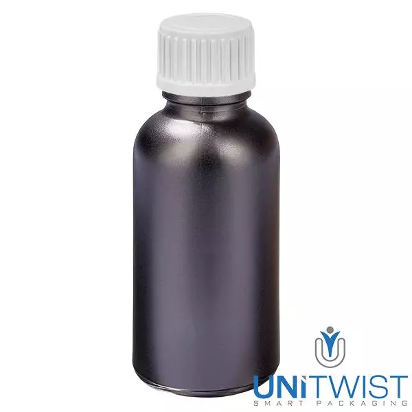 Butelka z zakraplaczem 30 ml 0,9 mm biała STD BlackLine UT18/30 Butelka z zakraplaczem 30 ml 0,9 mm biała STD BlackLine UT18/30