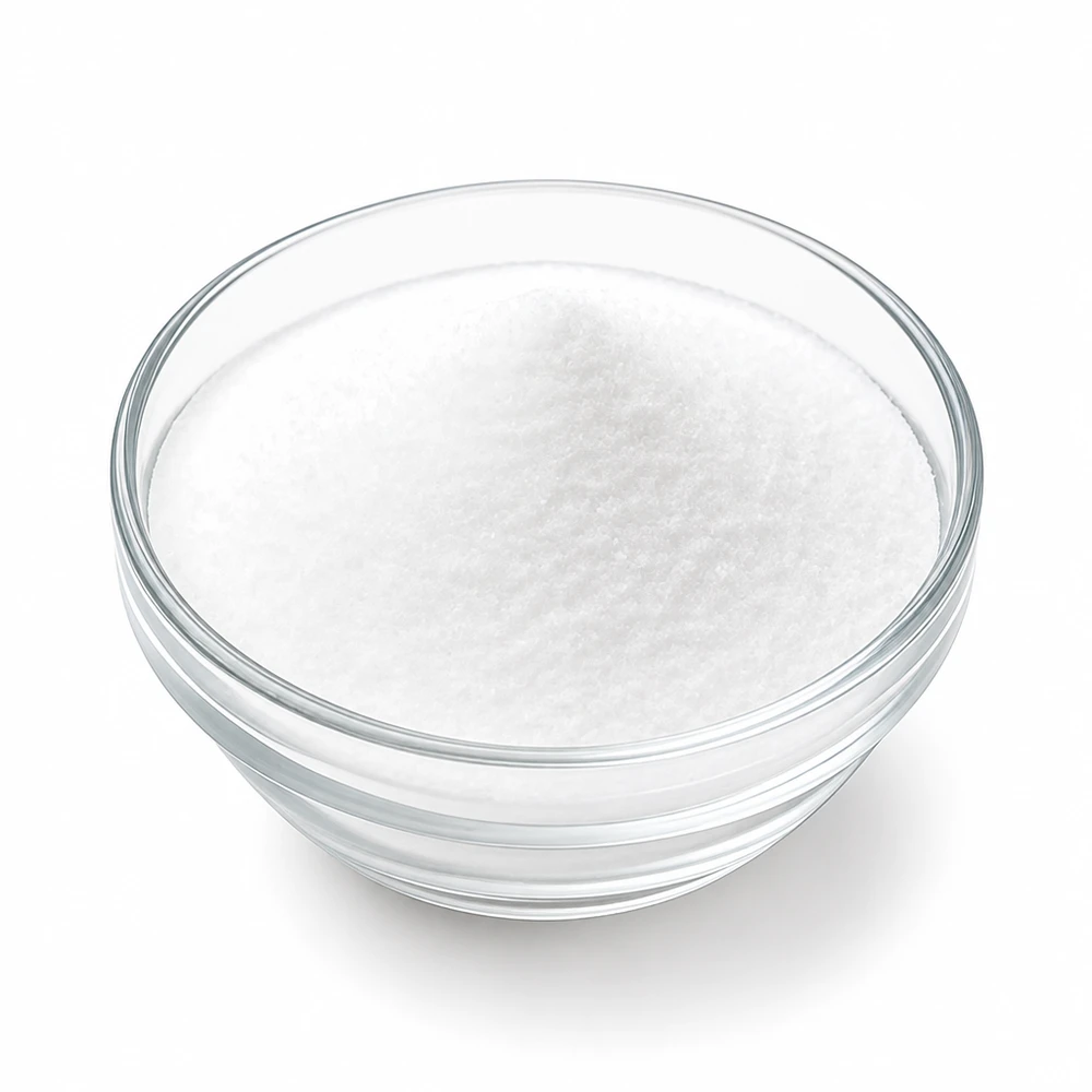5kg kwasu cytrynowego Doktor-Klaus Kwas cytrynowy Doktor-Klaus 5 kg białego proszku w szklanej misce do czyszczenia i odkamieniania