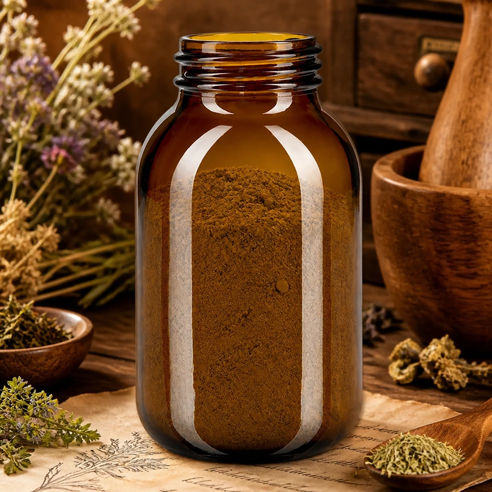 Butelka z szeroką szyjką 500 ml z bursztynowego szkła Butelka z szeroką szyjką o pojemności 500 ml z bursztynowego szkła z praktyczną zakrętką ułatwiającą napełnianie.