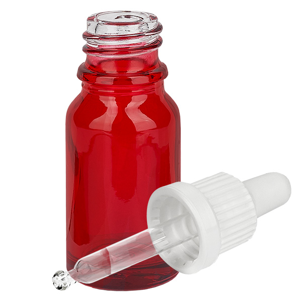 Butelka z pipetą 10 ml biała OV RedLine UT18/10 Butelka z pipetą 10 ml biała OV RedLine UT18/10