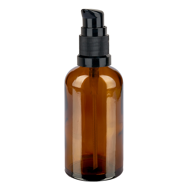 100 ml butelka z pompk&#261; czarna STD BrownLine UT18/100