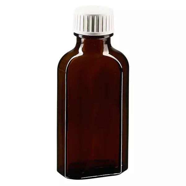 50 ml Brązowa zakrętka Meplat z wkładką z pianki PE