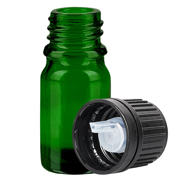 Butelka z zakraplaczem 5 ml 1 mm czarna OV GreenLine UT18/5 Butelka z zakraplaczem 5 ml 1 mm czarna OV GreenLine UT18/5
