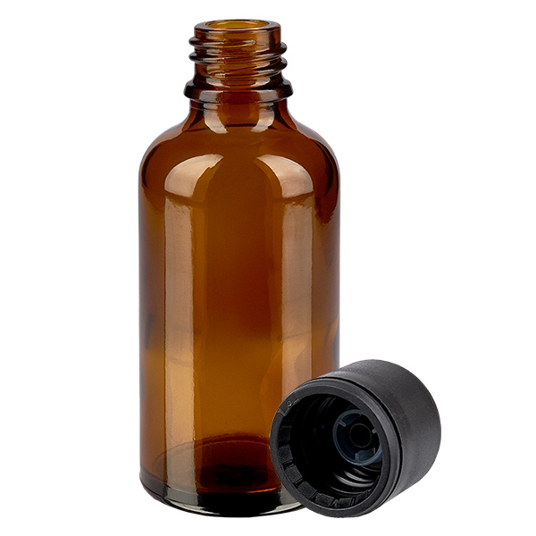 Butelka 30 ml 6 mm SV czarna STD BrownLine UT18/30