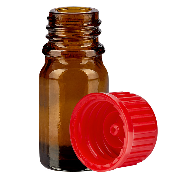 Butelka 5 ml 11 mm SV czerwony STD BrownLine UT18/5
