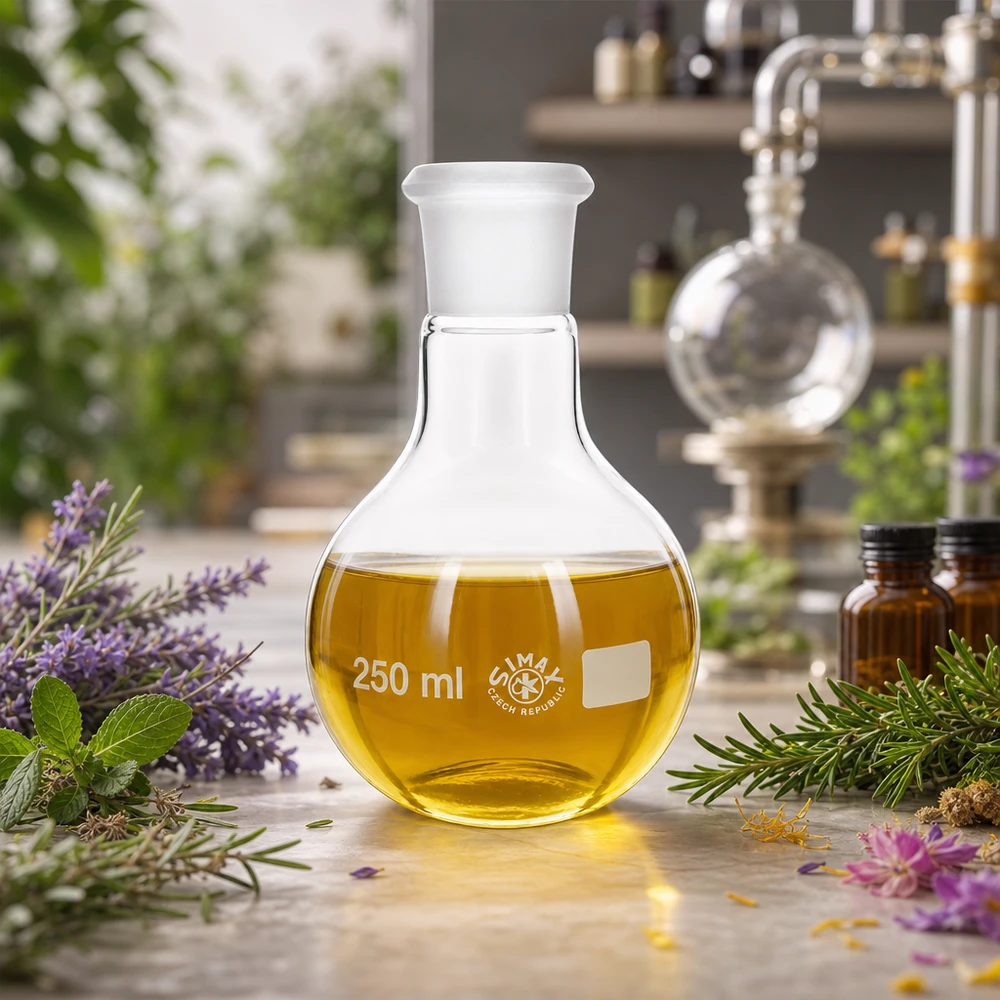 Tłok 250 ml ze standardowym złączem szlifowanym (29/32) Kolba 250 ml z przezroczystego szkła i standardowym szlifowanym złączem 29/32 do płynów destylowanych