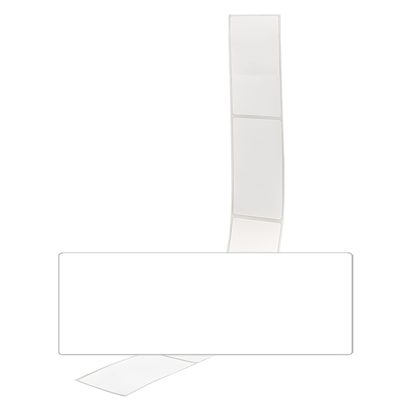 Opakowanie 20 etykiet 54 x 154,5 mm do etykietowania Białe etykiety 54x154,5 mm do etykietowania w opakowaniu po 20 sztuk na neutralnym tle