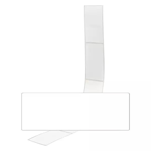 Opakowanie 20 etykiet 54 x 154,5 mm do etykietowania Białe etykiety 54x154,5 mm do etykietowania w opakowaniu po 20 sztuk na neutralnym tle