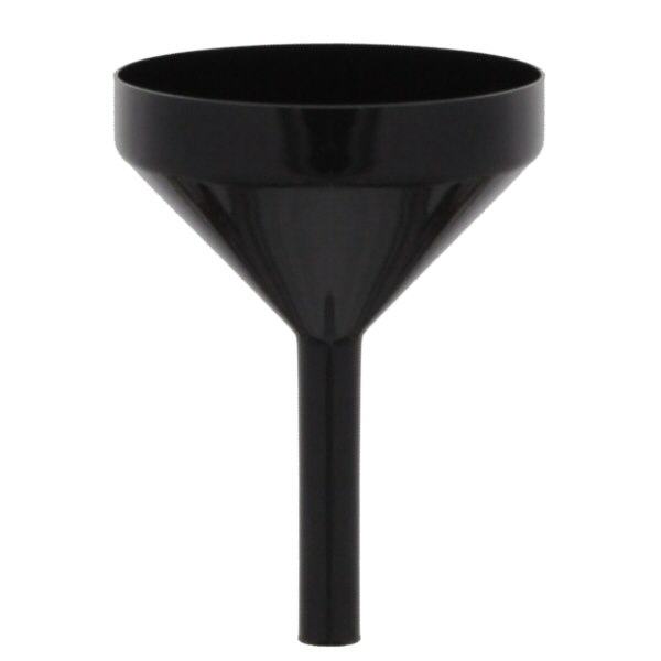 Mini plastikowy lejek, czarny