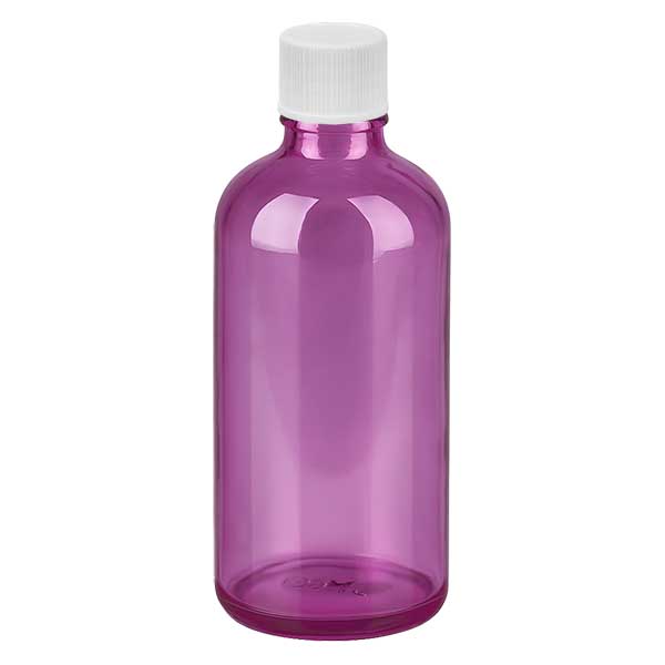 Butelka 100 ml z zakr&#281;tk&#261; 11 mm bia&#322;a standardowa PurpleLine UT18/100