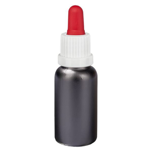Butelka z pipetą 20 ml biała/czerwona OV BlackLine UT18/20
