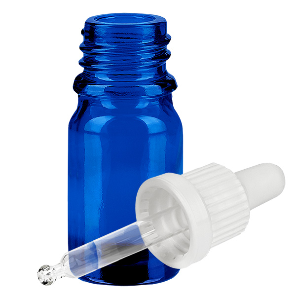 Butelka do lek&#243;w p&#322;ynnych 5 ml pipetowa bia&#322;a OV BlueLine UT18/5