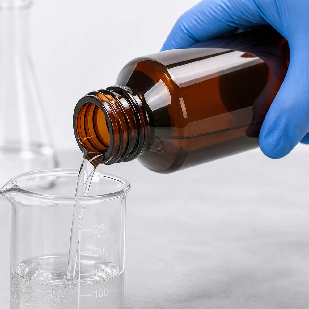 Butelka PET 100ml z czerwoną nakrętką OV Ręczne napełnianie 100 ml butelki z brązowego szkła przezroczystym płynem do miarki