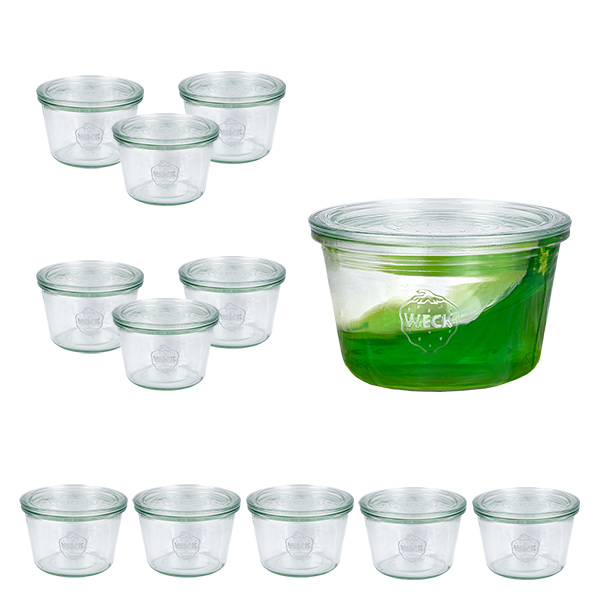 Zestaw 12 słoików Weck 370 ml słoiki z pokrywkami Zestaw 12 słoików Weck 370 ml słoiki z pokrywkami