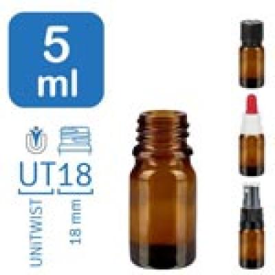 Flakony apteczne BrownLine 5 ml UT18