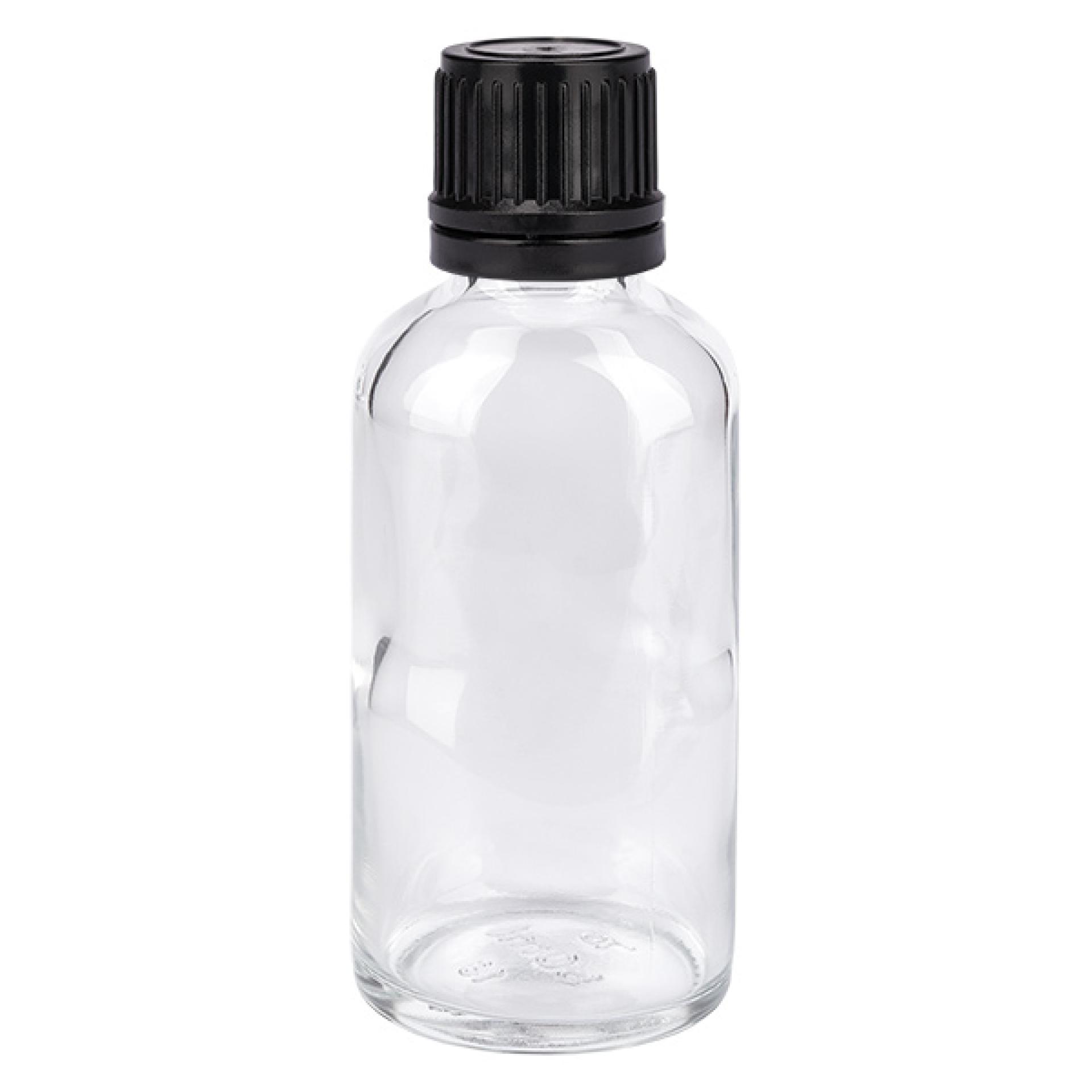 Butelka z kroplomierzem 50 ml, 1 mm, czarna OV ClearL. UT18/50