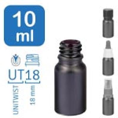 Flakony apteczne BlackLine 10 ml UT18
