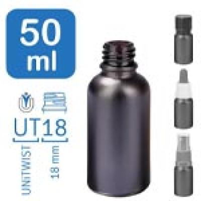 Flakony apteczne BlackLine 50 ml UT18