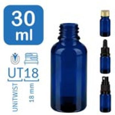 Flakony apteczne BlueLine 30 ml UT18