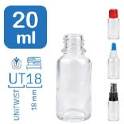 Flakony apteczne ClearLine 20 ml UT18