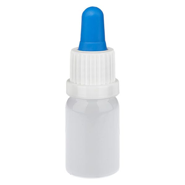 5ml Pipettenflasche weiß/blau Originalitätsverschluss WhiteLine UT18/5