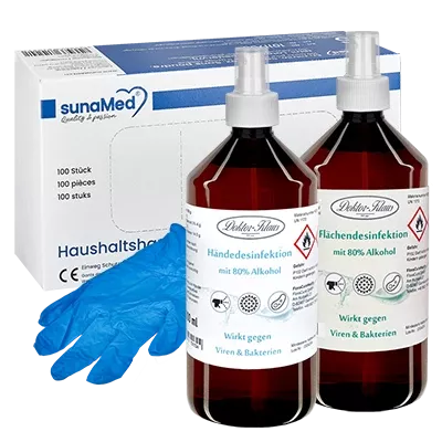 Rękawice ochronne i dezynfekujące