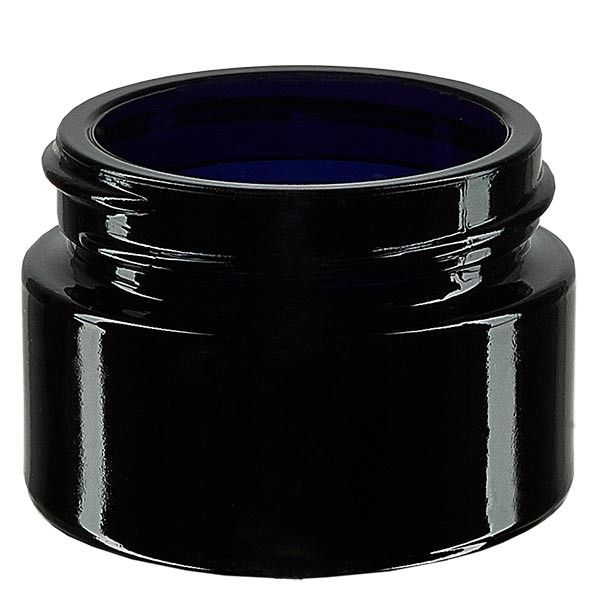 Słoik kosmetyczny z fioletowego szkła 30 ml, bez pokrywki