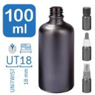 Flakony apteczne BlackLine 100 ml UT18