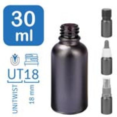 Flakony apteczne BlackLine 30 ml UT18
