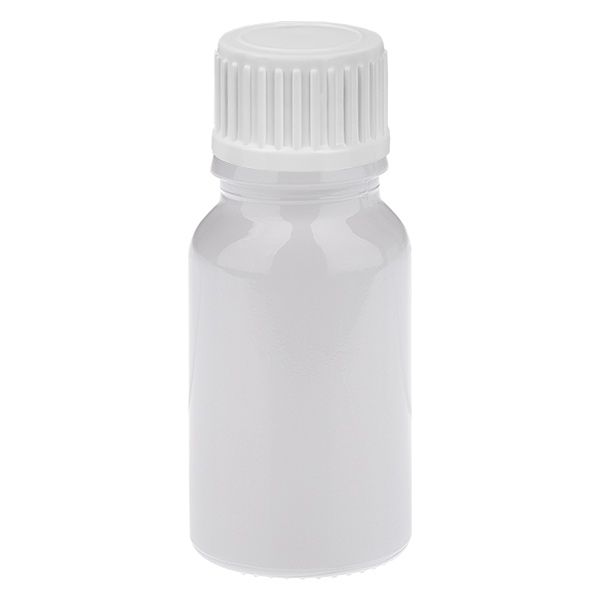 Butelka z zakraplaczem 10 ml, 0,9 mm, biała, standardowa nakrętka W...