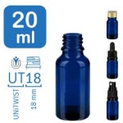 Flakony apteczne BlueLine 20 ml UT18