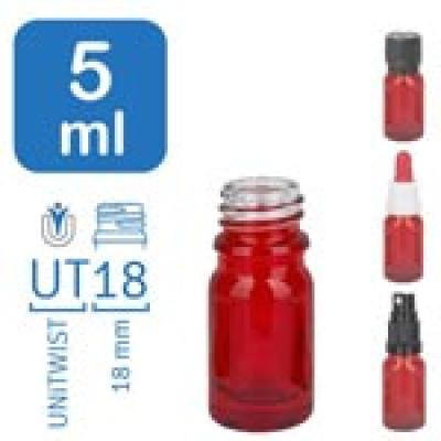 Flakony apteczne RedLine o pojemności 5 ml