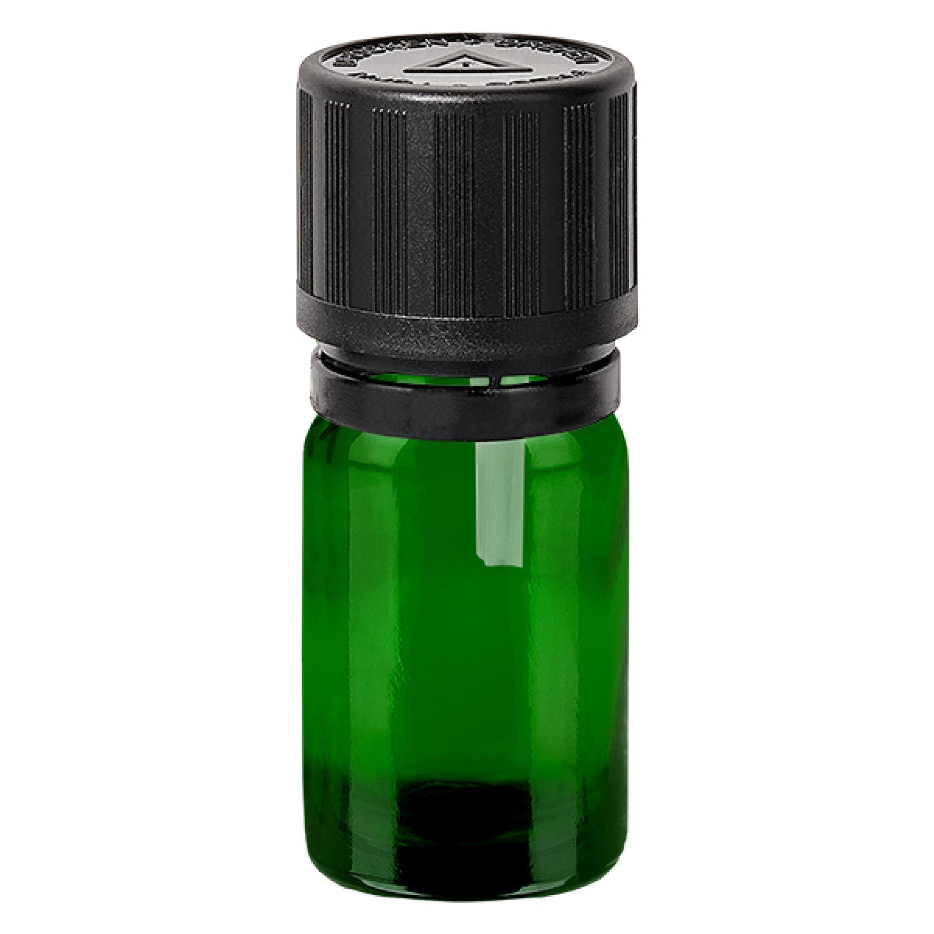 Butelka z zakraplaczem 5 ml 1 mm s. OV KiSi Bli GreenL. UT18/5