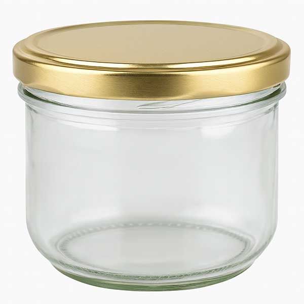 Słoik Sturzglas 260 ml z pokrywką BasicSeal złota UNiTWIST