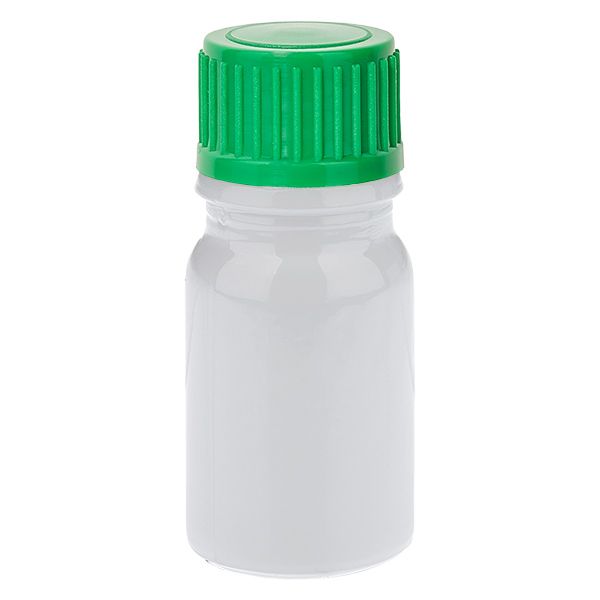 Butelka z zakraplaczem 5 ml, 0,8 mm, zielona, standardowe zamknięcie Whi...