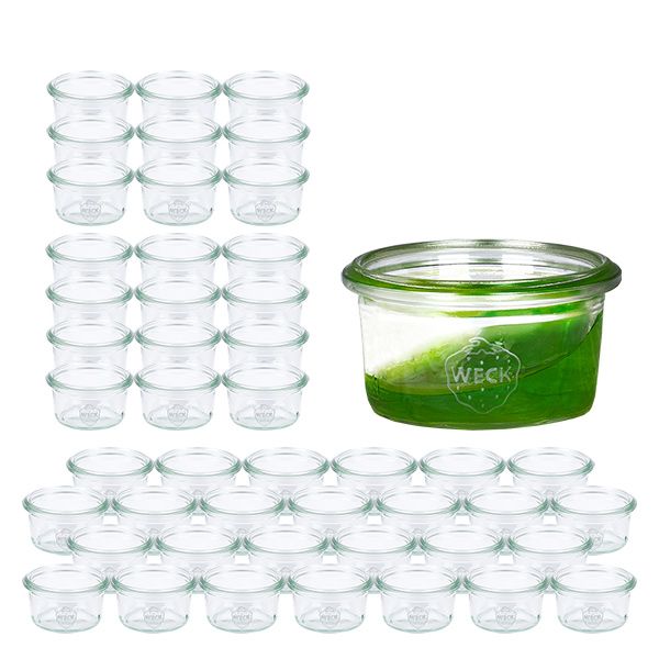 Zestaw 48 słoików Weck 50 ml słoiki z pokrywką