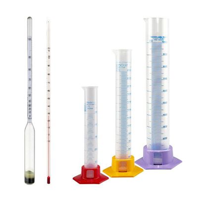  Cylindry miarowe, termometry i alkoholometry
