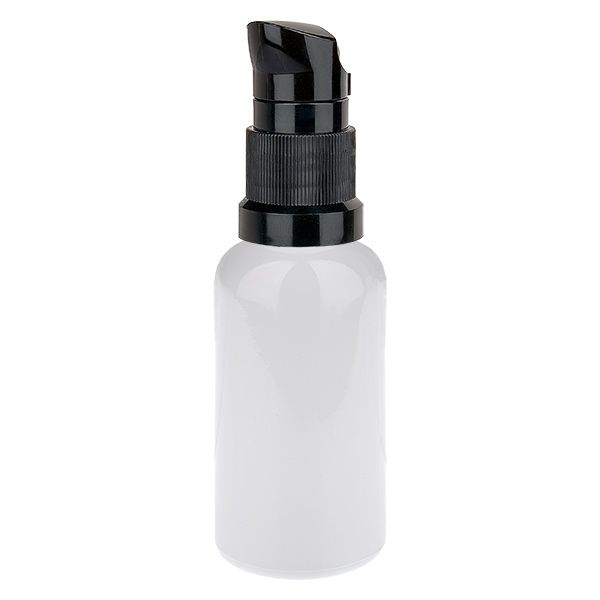 Butelka z pompką 50 ml, czarna, standardowe zamknięcie WhiteLine UT...