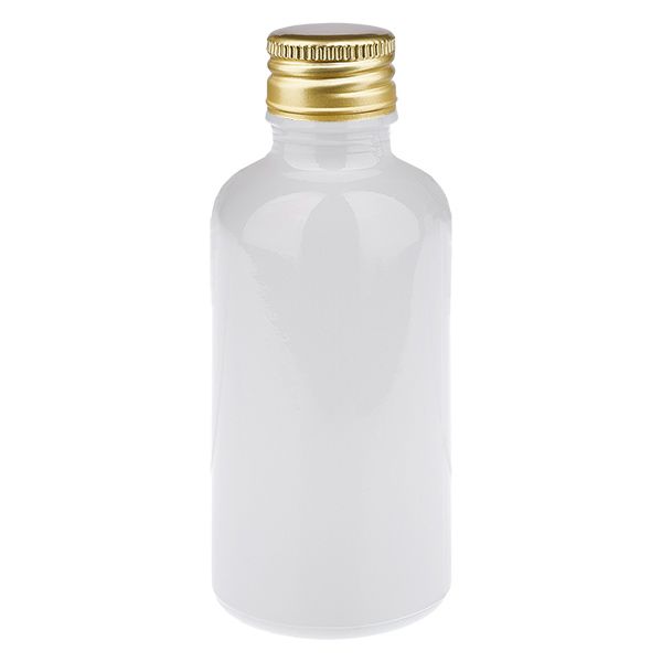Butelka 50 ml, zakrętka 11 mm, aluminiowo-złota, standardowa WhiteL...