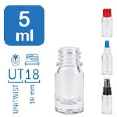 Flakony apteczne ClearLine 5 ml UT18